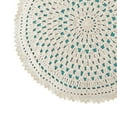 thumbnail image 2 of The Pioneer Woman Polyester Contemporary Round Decorative Pillow, 18" x 18", Blue, 1 Pack, 2 of 5