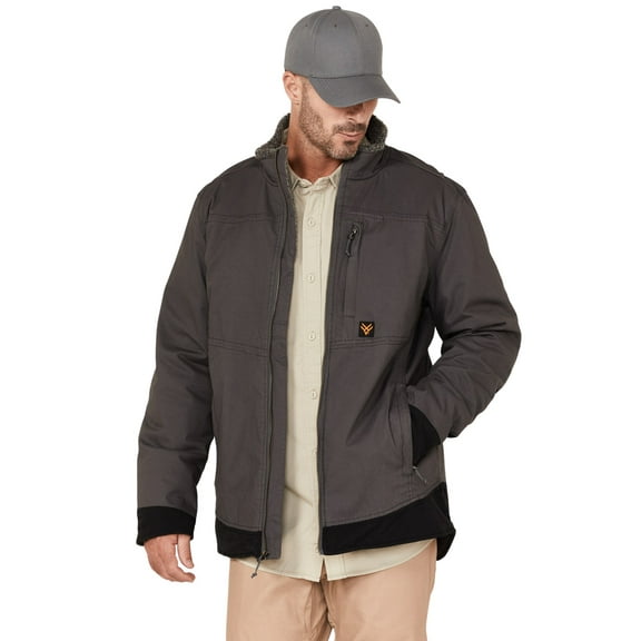 Hawx Work Gear Men's Weather Ripstop Zip-Front Hooded Sherpa Work Jacket - HXFA21O12   US