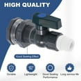 thumbnail image 3 of Uxcell 2Set Rain Barrel Faucet Kits, 3/4" GHT Rain Barrel Spigot with Plastic Adapter, 3 of 6