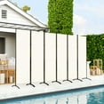 thumbnail image 2 of Outsunny 6 Panel Folding Privacy Screen, UV30+ Room Divider, Beige, 2 of 10