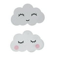 thumbnail image 1 of VONKY 2piece With Cute Smiling Clouds Wall Stickers Easy To Install Durable Cloud Wall Boards type 2 1Set, 1 of 6