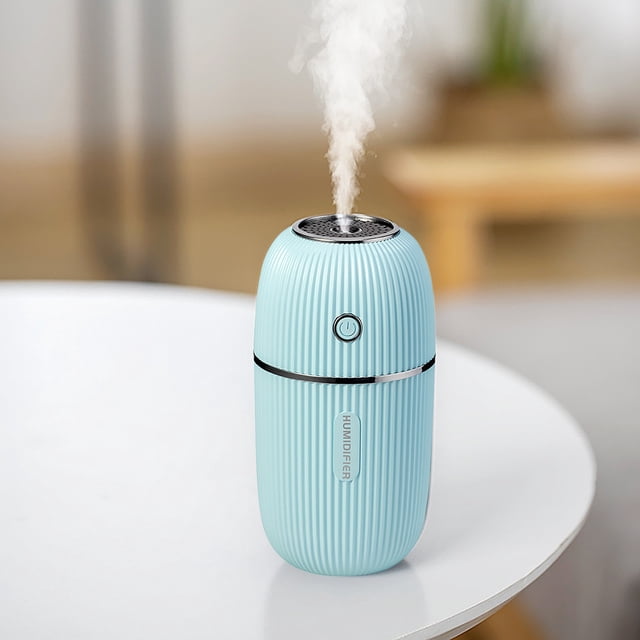 Xihbxyly Humidificador Usb, Luz Colorida, Vapor Frío Silencioso, Gran Capacidad de 300 Ml, Portátil para Dormitorio y Oficina, Fácil de Limpiar, Regalo Ideal, Alimentación Usb, Tamaño Compacto (15,13