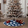 thumbnail image 4 of Bingfone Christmas Tree Skirt Mat Christmas Decoration Interior 36" -Cute Goose On Blue Sky, 4 of 6