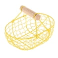 thumbnail image 3 of de malla de hierro, accesorios para fotos, decoración reutilizable, cocina portátil, almacenamiento de pan rústico para despensa, Amarillo Gloria Canasta de frutas, 3 of 9