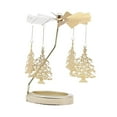 thumbnail image 2 of Spinning Tea Light Candle Holder Pillar Candles Cup Candle Lover Ornament Rotating Candlestick Tree, 2 of 9