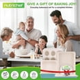 thumbnail image 4 of NutriChef Ceramic-Coated Nonstick Bakeware Set – Baking Sheets & Oven Trays, Quality Kitchenware for Cooking & Baking, Aqua & White, 6pc, 4 of 4