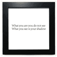thumbnail image 1 of Poetry What You See Is Shadow Black Square Frame Picture Wall Tabletop, 1 of 3