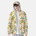 thumbnail image 4 of Goofa Lemon Printed Women's UPF 50+ Sun Protection Hoodie Jacket Lightweight Long Sleeve Sun Shirt for Women with Pocket Hiking Outdoor-X-Large, 4 of 9