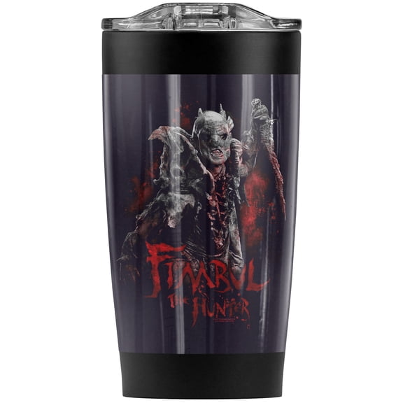The Hobbit/Fimbul The Hunter Stainless Steel Tumbler 20 oz Coffee Travel Mug/Cup, Vacuum Insulated & Double Wall with Leakproof Sliding Lid | Great for Hot Drinks and Cold Beverages