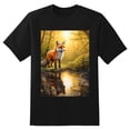 thumbnail image 2 of Plus Size Shirt for Women Black Tops for Women Oversized Short Sleeves Shirt for Women Fox T Shirt Crewneck Shirt for Women XL, 2 of 5