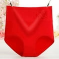thumbnail image 3 of Tummy Control Underwear For Women Cotton High Waisted Full Coverage Panties Soft Breathable Ladies Briefs Red XL, 3 of 3