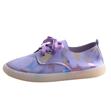 

nsendm Womens Casual Shoes Size 7 Wide Ladies Shoes Casual Fashion Flat Heel Round Women Fashion Casual Flat Shoes Purple 40