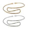 thumbnail image 1 of 2pcs Upper Arm Cuff Open Arm Bracelet Armband Bangle Jewelry for Women, 1 of 5