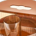 thumbnail image 2 of Organizador de estante de maquillaje cosmético Sunnimix giratorio caja de almacenamiento de cosméticos giratoria multifunción de escritorio para Organizador Champán con tapa Estuche de almacenamiento de cosméticos, 2 of 6