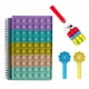 thumbnail image 1 of Push Bubble Notebook Con Llavero Pen Cap College Ruled Paper Stress Relief Toy Gift Para La Escuela Home College Office Silicone Supplies Set Advancent EL017039-05, 1 of 5