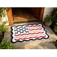 thumbnail image 6 of Clearance! 4th of July USA Bow Flag Bath Rugs, 35"x24" Red White Blue Decorative Bathroom Mat, Independence Day Embroidered Patriotic Lumbar Decor, Gift for Mom Dad Friend Family, 6 of 8