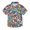 Midsummer Meadows Flower, variant on Dailycode Small Short Sleeve Button Down Shirts Hand Drawn Swirl Doodle Casual Shirt 3-10 Years