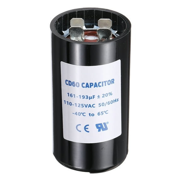 CD60 Capacitor 161-193 UF/Mfd 110-125 VAC 50/60 Hz for Electric Motor Starting
