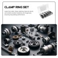 thumbnail image 2 of KAKOWELY retaining rings 320pcs Retaining Rings Snap Rings Assortment Kit External Retaining Rings Convenient Retaining Rings Retaining C-Clamps Small Clips Retainer Ring Clamps, 2 of 5