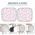 thumbnail image 5 of Picia Rose Flowers 2 Piece Car Windshield Sun Shade Foldable | Foldable Sun Shield for Front Window Blocks UV Rays and Keeps Your Vehicle Cool-Medium, 5 of 7