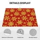 thumbnail image 3 of Fotbe Christmas With Gold Snowflakes Alfombrilla de Secado para Cocina con Estampado, 18x24 Pulgadas, 3 of 7