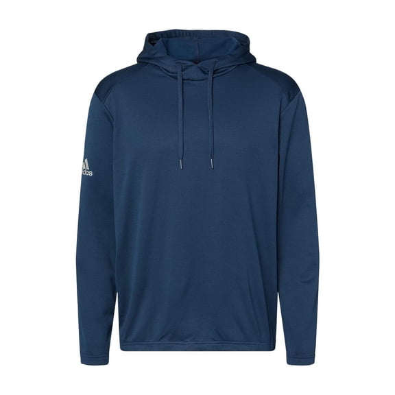 Adidas - Textured Mixed Media Hooded Sweatshirt - A530 - Collegiate Navy - Size: XS