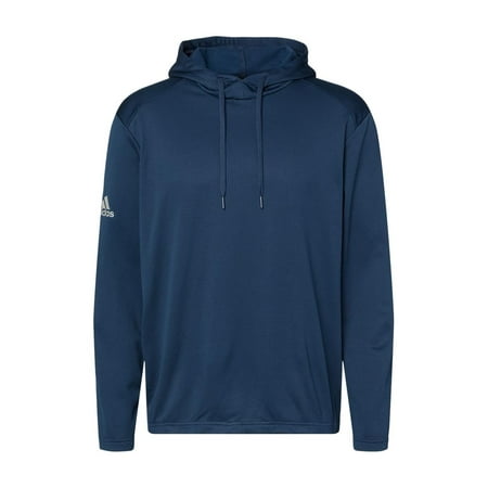 Adidas - Textured Mixed Media Hooded Sweatshirt - A530 - Collegiate Navy - Size: XS