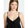 thumbnail image 4 of No Boundaries Babydoll Cami Top, Women's XXS-XXL, 4 of 5