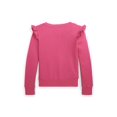 thumbnail image 6 of Polo Ralph Lauren Kids Ruffled Terry Sweatshirt (Big Kid) (Bright Pink W/White), 6 of 7