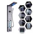 thumbnail image 5 of Shower Panel Tower System LED Brushed Rain&Waterfall Massage Jet Sprayer Tap, 5 of 14