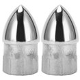 thumbnail image 1 of 2 Pcs Stainless Steel Round Pipe Head Caps for Boat, Fits 22mm/0.87in Tube, 1 of 3