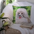 thumbnail image 3 of Medium White Poodle St Patrick's Fabric Decorative Pillow, 3 of 4