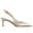 Champagne, variant on Womens Satin Pointed Toe Kitten Heel Slingback Pumps Fashion closed-toe Comfort Low heel Sexy Dressy Sandals with Adjust Ankle strap for Daily Party Office