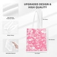 thumbnail image 2 of YFYANG Sac de Courses Réutilisable en Toile de Coton, Motif de Printemps Rose, Sac d'Épicerie Lavable et Portable pour Voyage Quotidien, 2 of 6