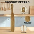thumbnail image 3 of 2Pcs Wooden Spatula for Cooking, 11" Sourdough Spurtles Kitchen Tools Wooden Spurtle Spatula Dough Stir, Sourdough Spatula with Hang Hole, Kitchen Sourdough Tools Fermentation Use Wood Spatula, 3 of 7