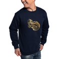thumbnail image 4 of CafePress - Gold Norse Dragon Sweatshirt (Dark) - Classic Crew Neck Sweatshirt, 4 of 5