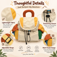 thumbnail image 3 of Ultra Light Small Casual Daypack, Breathable Outdoor Activity Backpack, Portable Travel Carry Bag for Tiny Tots Daily Outing, Casual Play & Outdoor Leisure Activities, 3 of 10