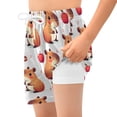 thumbnail image 4 of joogoo Capybara Red Apples Boys Swim Trunks Beach Swimsuit Shorts Boxer 7Y, 4 of 8
