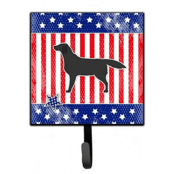 Carolines Treasures BB3308SH4 USA Patriotic Black Labrador Retriever Leash or Key Holder