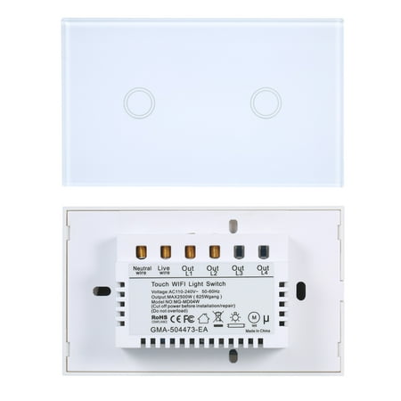 Kkmoon Wifi Smart Touch Wall Light Switch No Neutral Wire Needed Compatible With And Home Single Pole 2 Gang 3 Way Schedule Timer Hub Required Canada - Wifi Smart Wall Light Switch No Neutral Wire Required Kkmoon Wifi Smart Touch Wall Light Switch No Neutral Wire Needed Compatible With And Home Single Pole 2 Gang 3 Way Schedule Timer Hub Required Canada - Wifi Smart Wall Light Switch No Neutral Wire Required