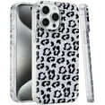 thumbnail image 2 of Case For Apple iPhone 15 Pro Max Glitter Leopard, Fashion Design Animal Skin Print Slim IMD TPU Dual Layer Shockproof Protective Phone Cover for iPhone 15 Pro Max Silver Leopard, 2 of 9