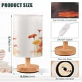 thumbnail image 3 of Monkey Flowers Table Lamp USB Bedside Desk Nightstand Lamp Printed Gifts Small Lamp Wood Base for Bedroom Living Room Kids Room College Dorm, 3 of 7