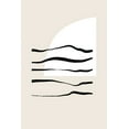 thumbnail image 2 of Sawall, Anastasia 23x32 White Modern Wood Framed Museum Art Print Titled - Sunset and Waves, 2 of 4