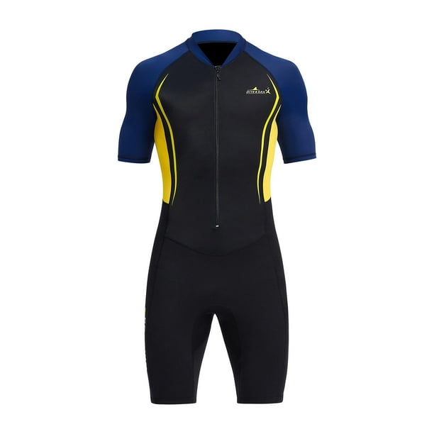 Mens Shorty Wetsuit 1.5mm Premium Neoprene Suit for Spearfishing Diving 