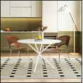 thumbnail image 2 of Dasun Modern Cross Leg 47.24 in Round Two Piece Removable Top Table Dining Table, White, 2 of 8
