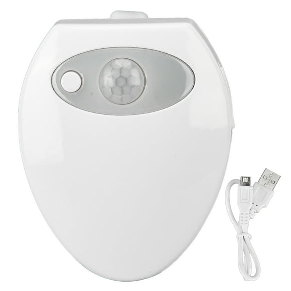 Auto-Color-Changing Sensor LED, Ceramic Texture Design Smart Toilet Bowl Light