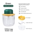 thumbnail image 3 of Inteprter Picadora de ajo eléctrica 2 en 1, prensa de cocina, picadora de alimentos, batidora de huevos lavable desmontable, máquina trituradora para Electrodomésticos Verde Inteprter HA062933-01, 3 of 6