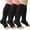 A01-3 Pack Black, variant on 3 Pack Copper Compression Stockings for Women & Men, 20-30mmHg Open Toe Knee High Stockings for Circulation Support