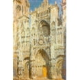 thumbnail image 2 of Monet, Claude 11x14 Black Ornate Wood Framed with Double Matting Museum Art Print Titled - Rouen Cathedral-sunlight 1894, 2 of 4