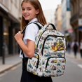 thumbnail image 4 of Garronmavis Butterfly Rose School Backpack for Boys Adjustable Shoulder Straps School Bag Large Capacity Book Bag 17 inch for 10Y-12Y Elementary School Students Back to School Gift, 4 of 5